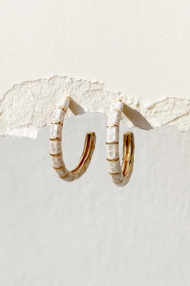 Tyrene Shell Hoops