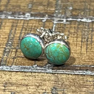 Tyrone Turquoise Studs