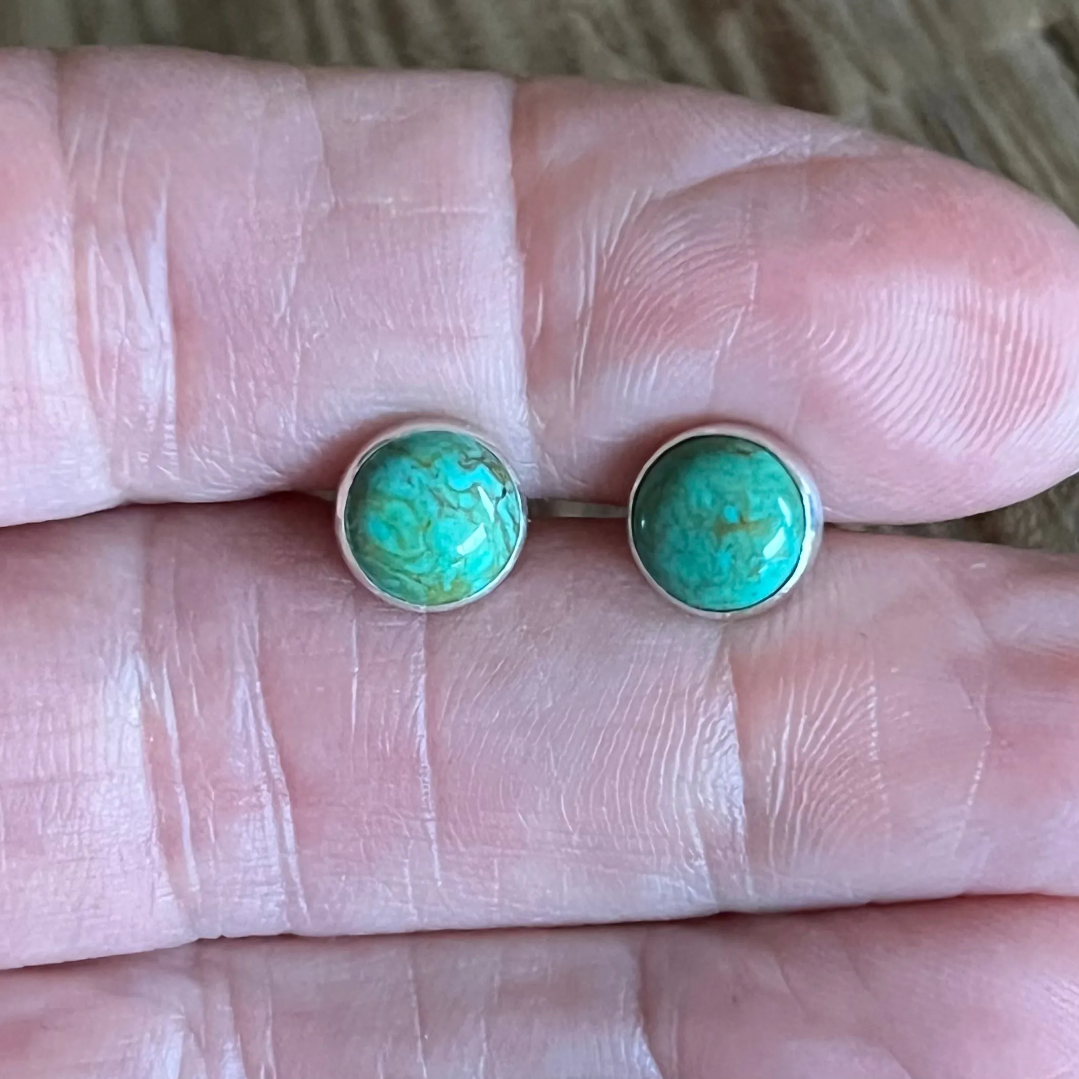 Tyrone Turquoise Studs