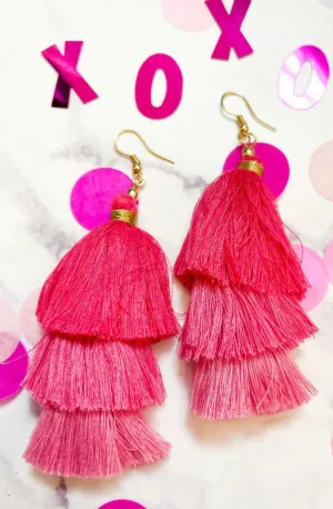 Valentine's Tassel Earrings