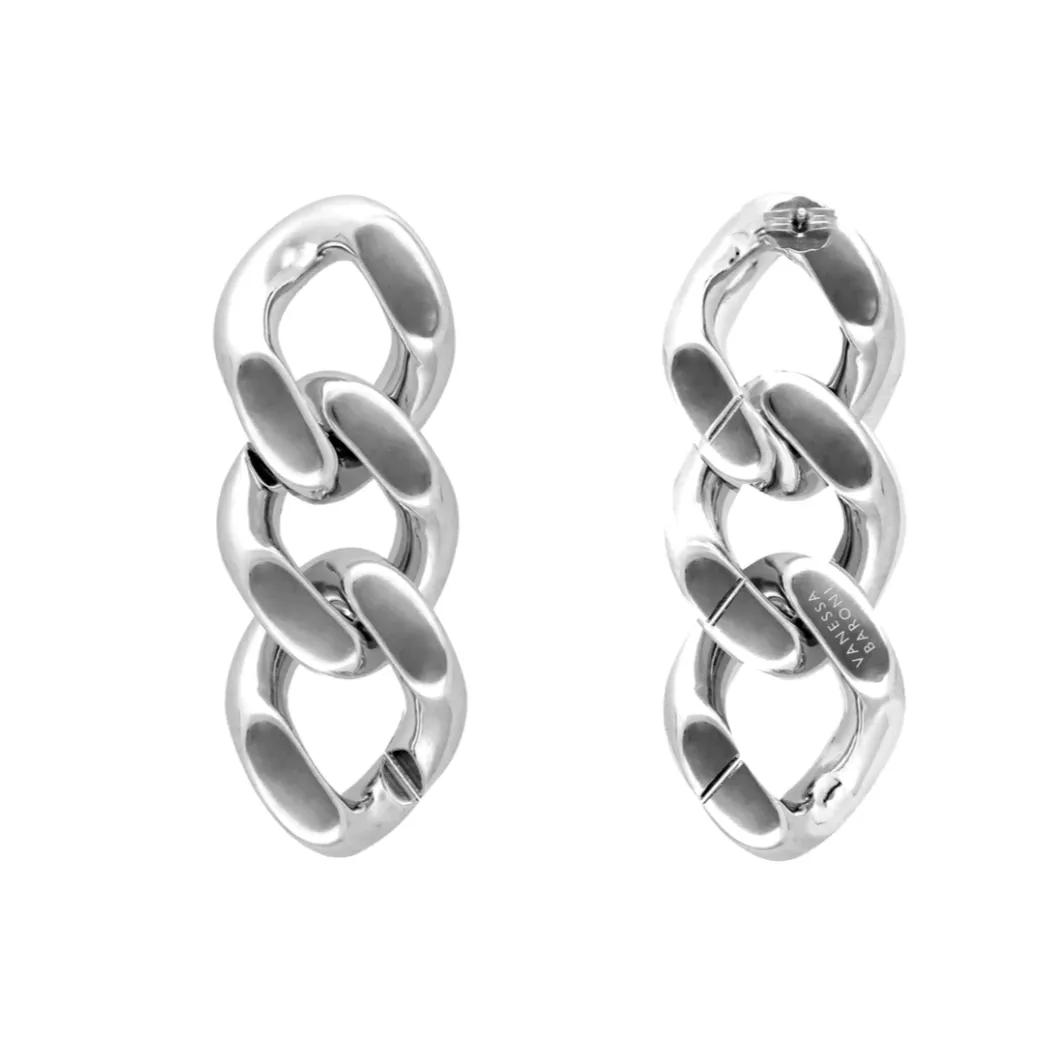 Vanessa Baroni Flat Chain Earrings
