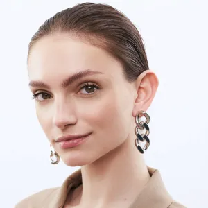 Vanessa Baroni Flat Chain Earrings