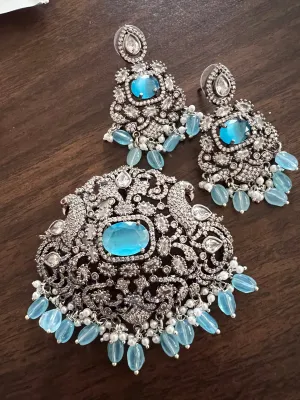 Victorian CZ Pendant set