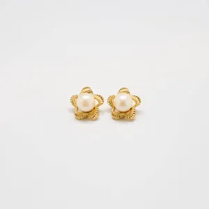 Vintage Pearl Starfish Earrings