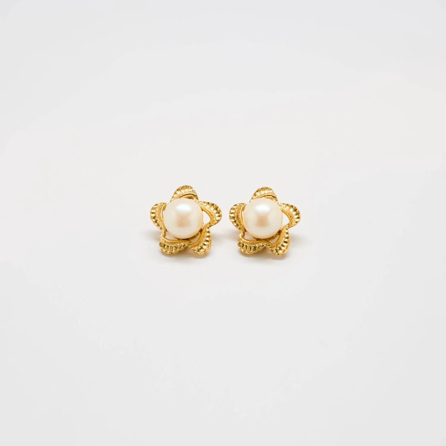 Vintage Pearl Starfish Earrings