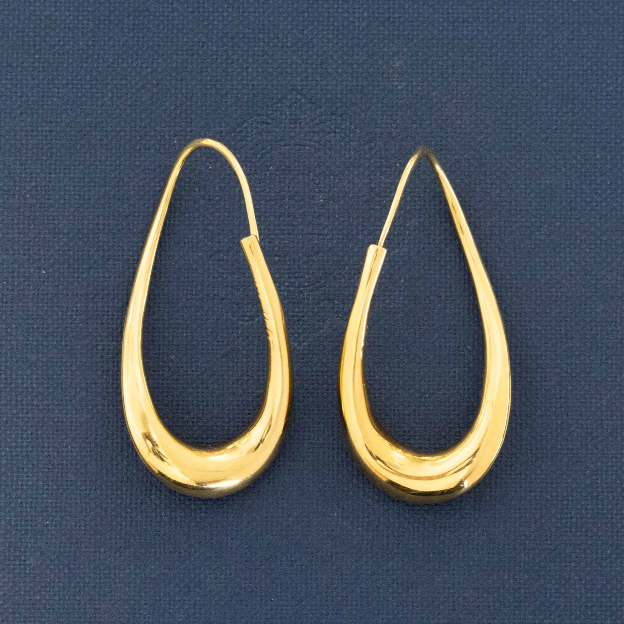 Vintage Twisted 8 Gold Earrings by Michael Good