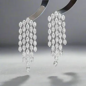 Water Drop Tassel Earrings
