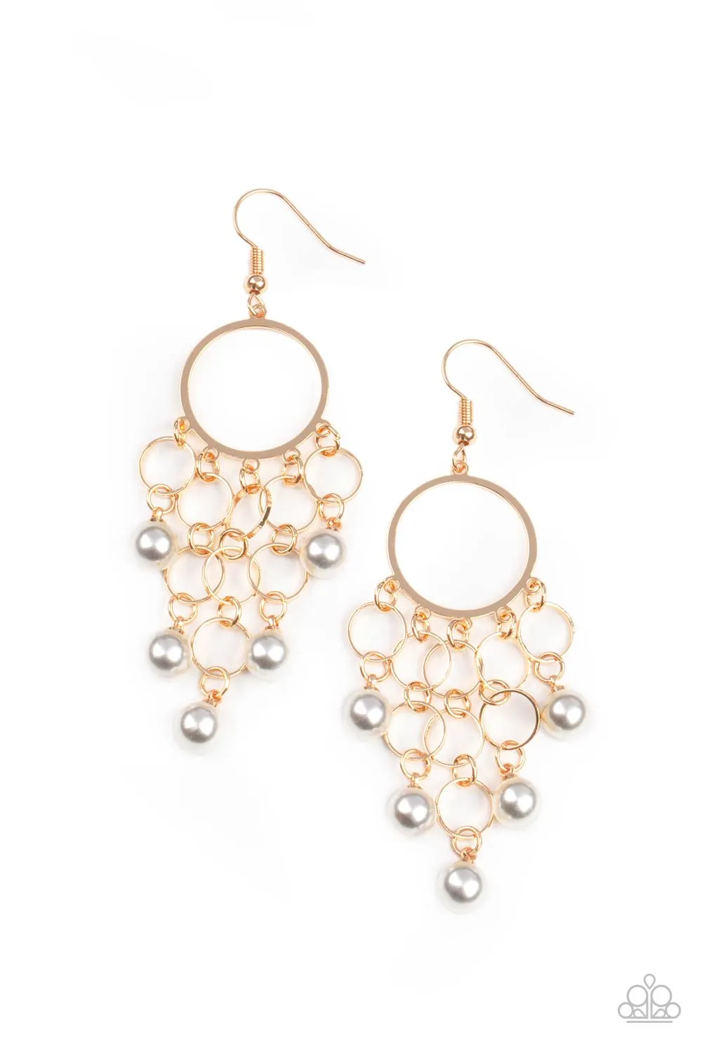 When Life Gives You Pearls - Gold Earring