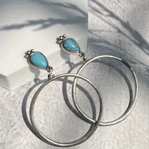 Wild Spirit Turquoise Drop Earrings