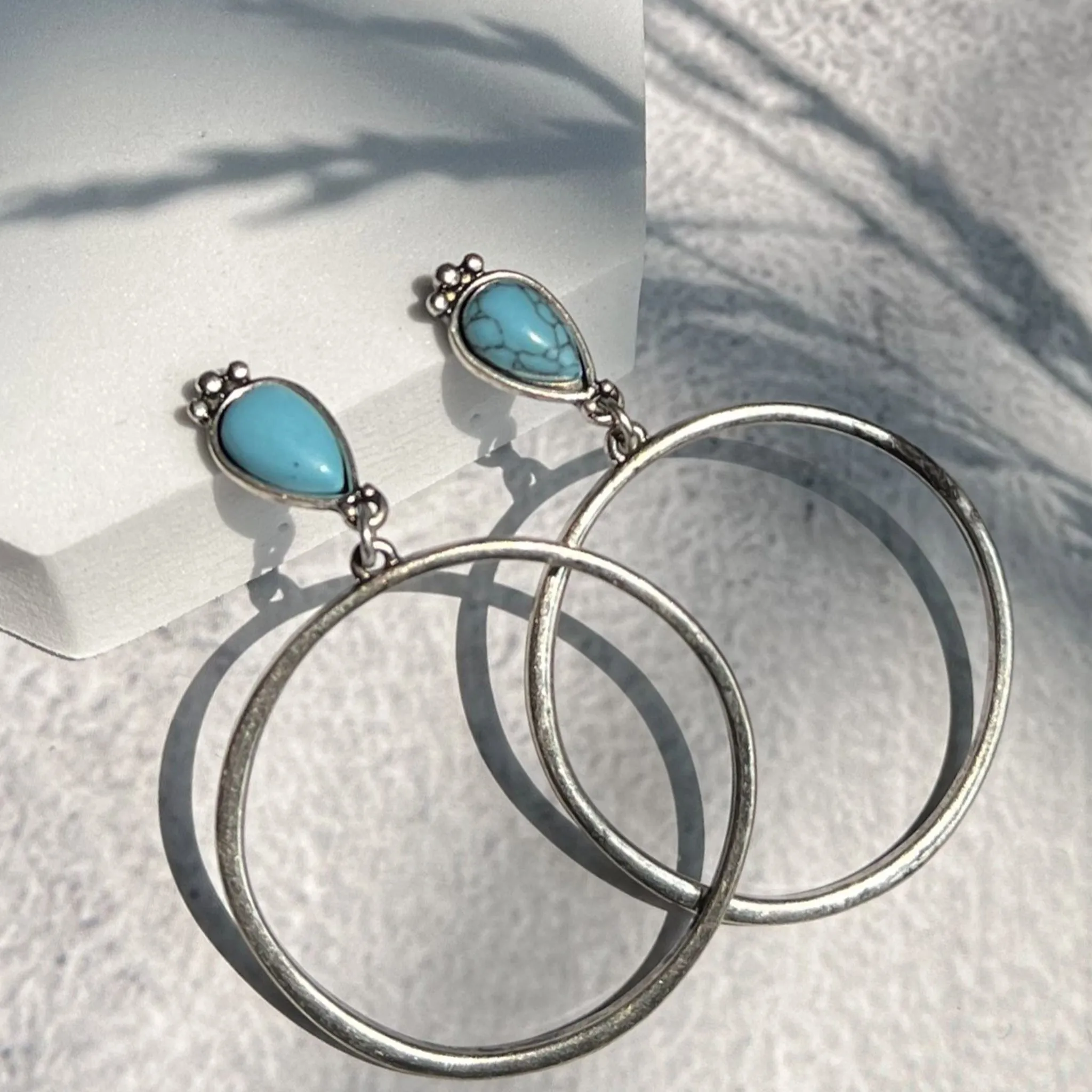 Wild Spirit Turquoise Drop Earrings