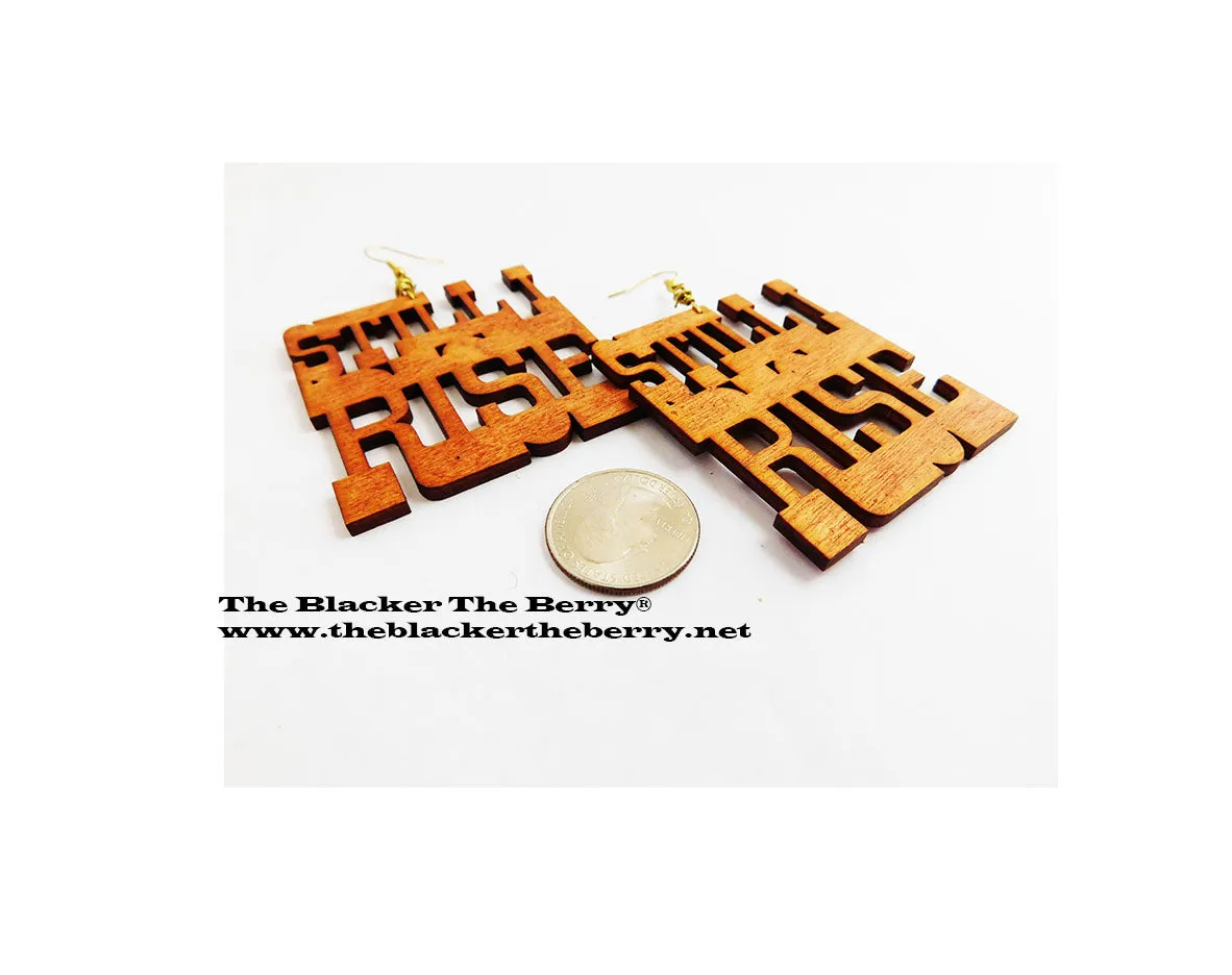 Wooden Earrings Inspirational Jewelry Rise Women