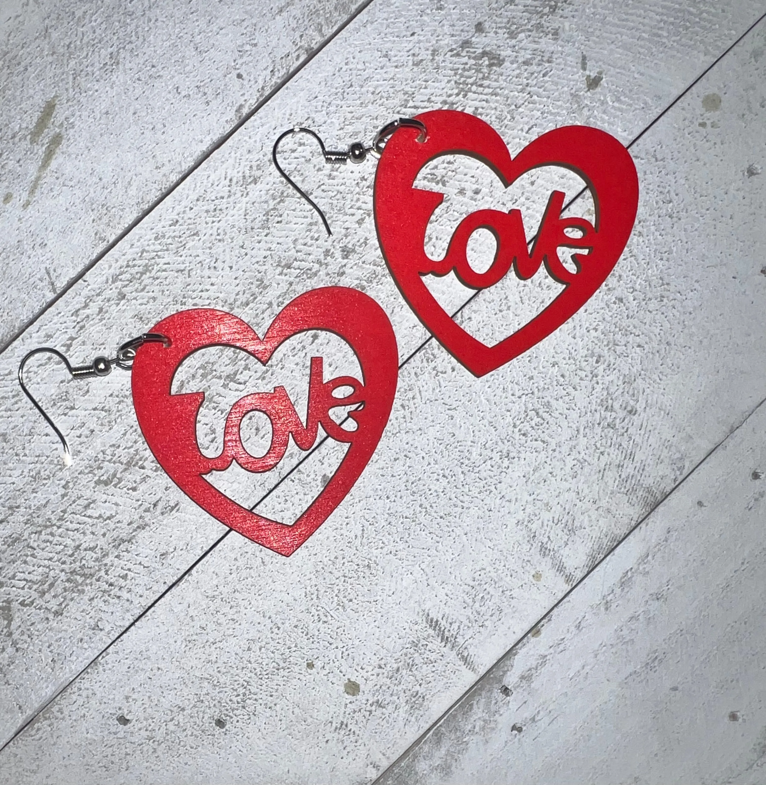 Wooden Love ❤️ Earrings