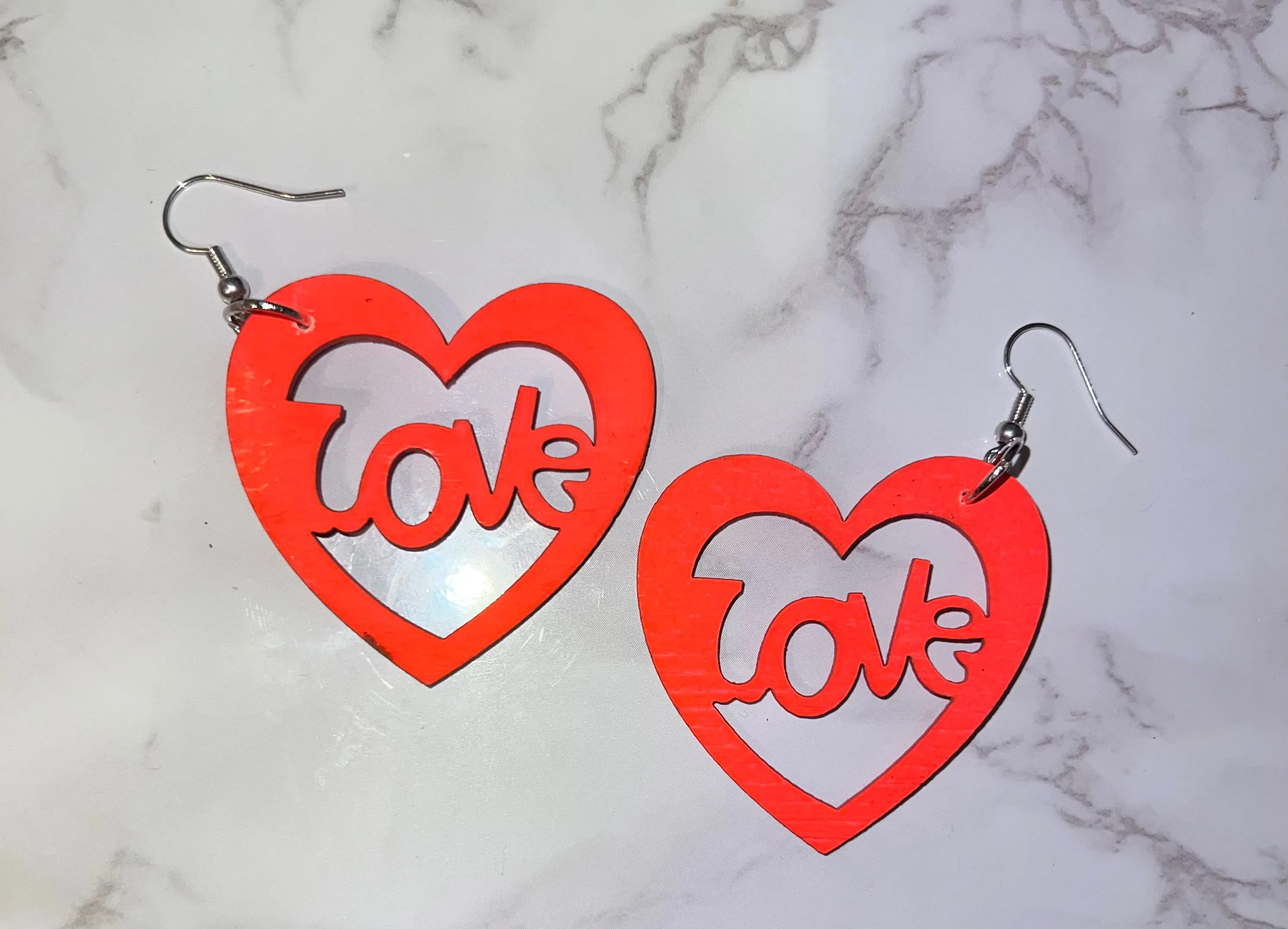 Wooden Love ❤️ Earrings