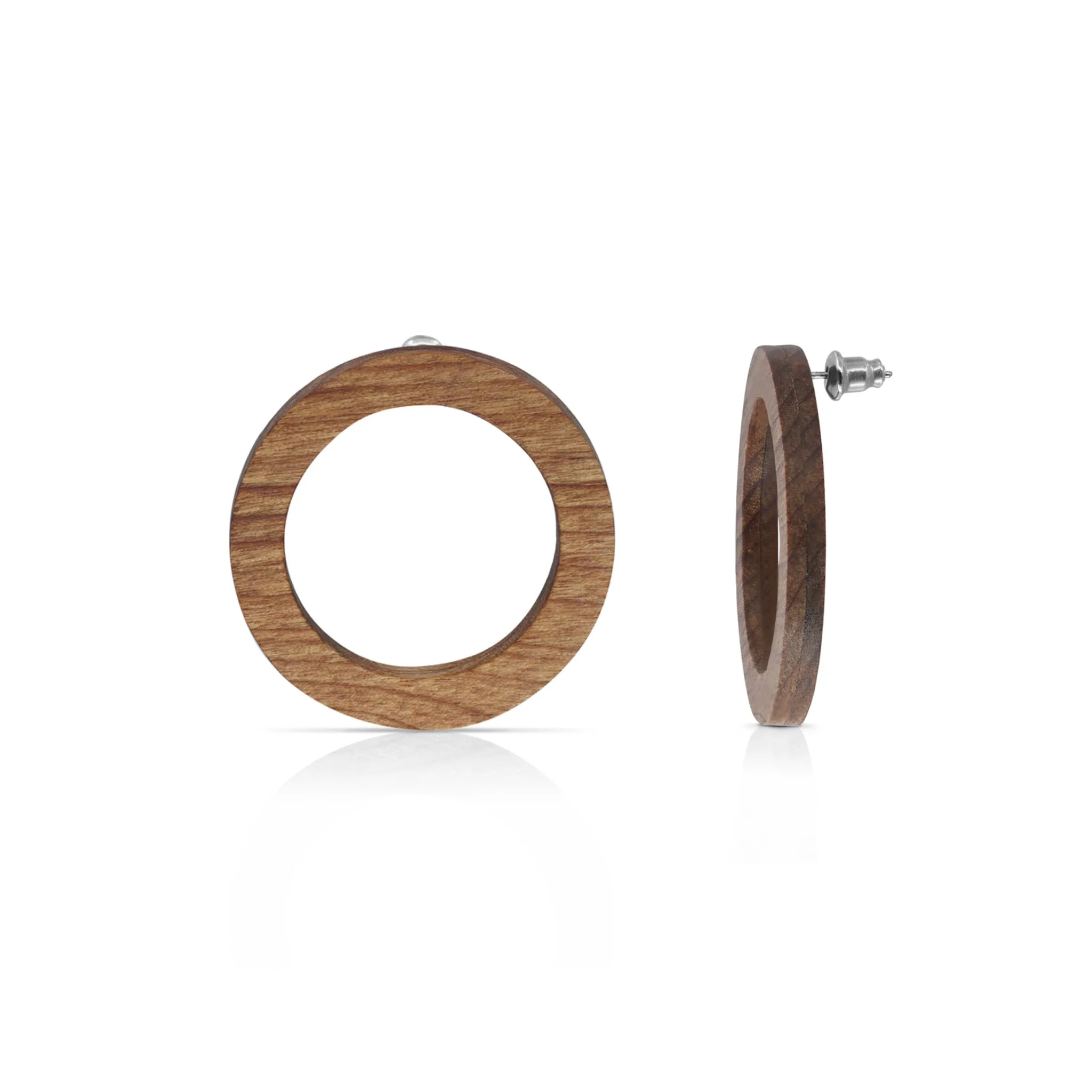Wooden O Earrings
