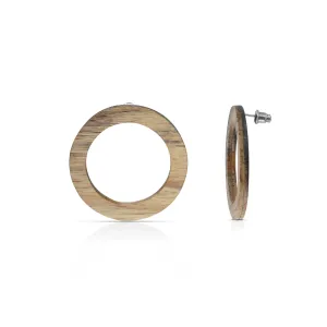 Wooden O Earrings
