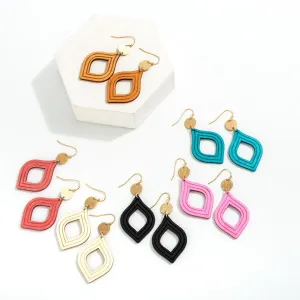 Wooden Teardrop Earrings