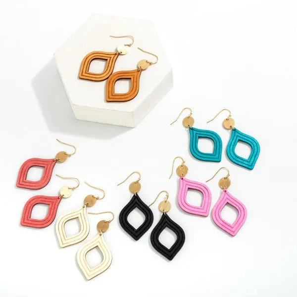 Wooden Teardrop Earrings