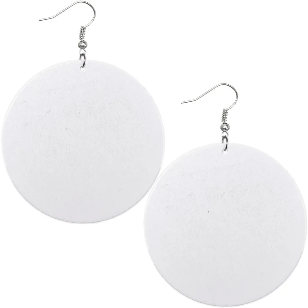 Yellow Black Lives Matter Round Earrings